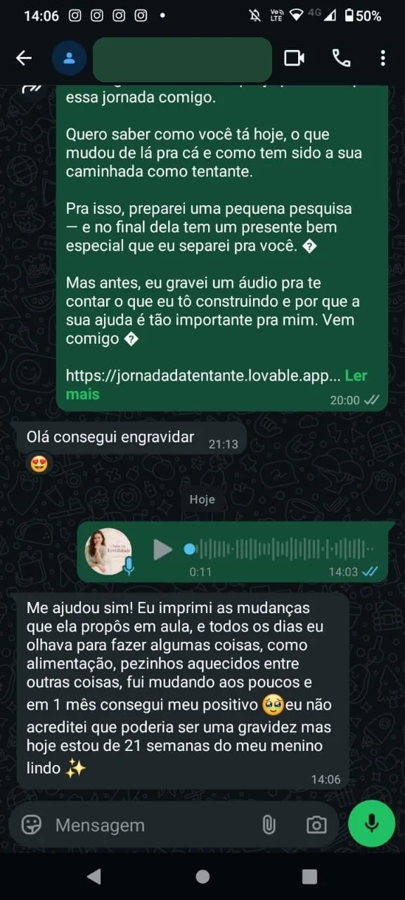 Depoimento real de uma paciente 9
