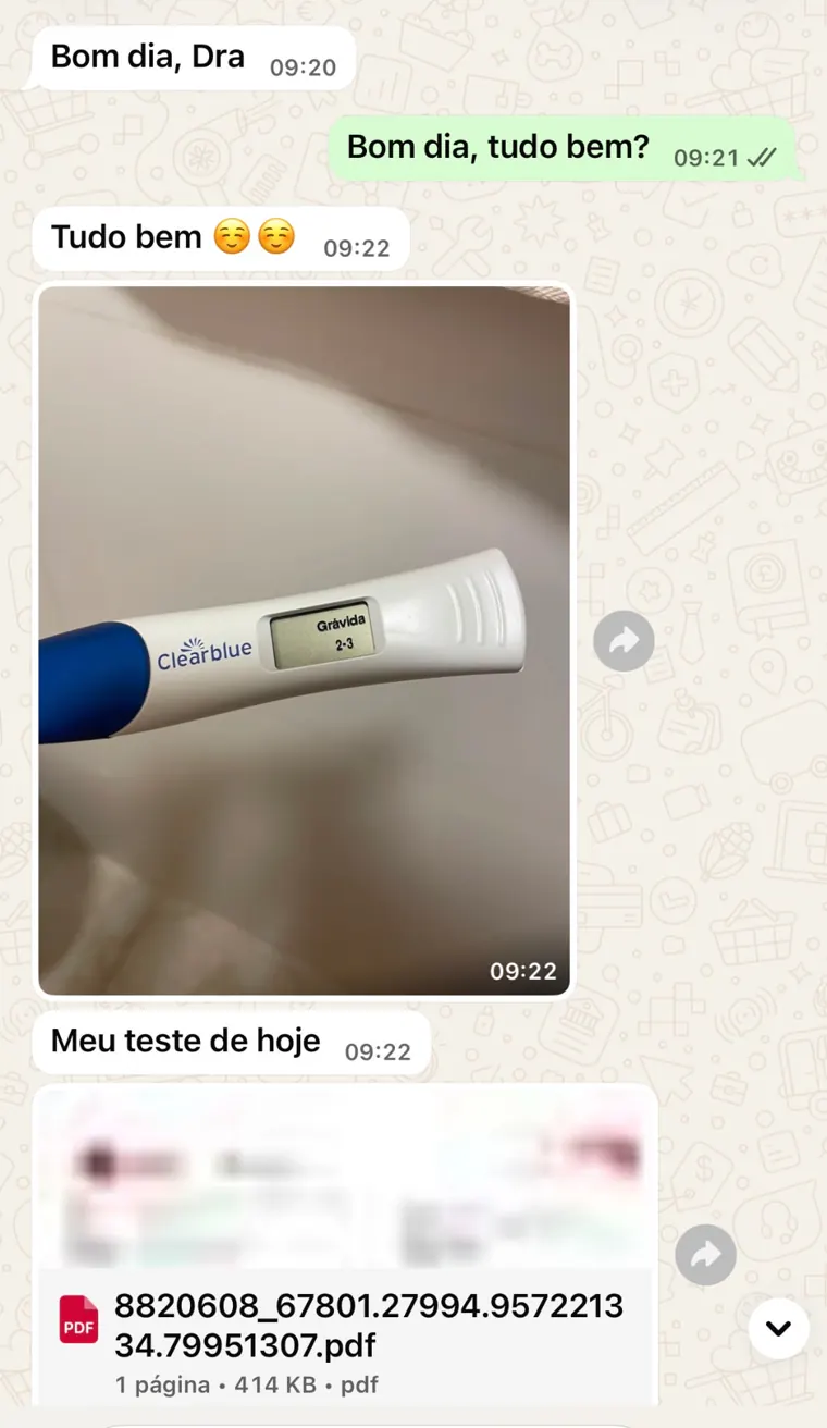 Depoimento real de uma paciente 13