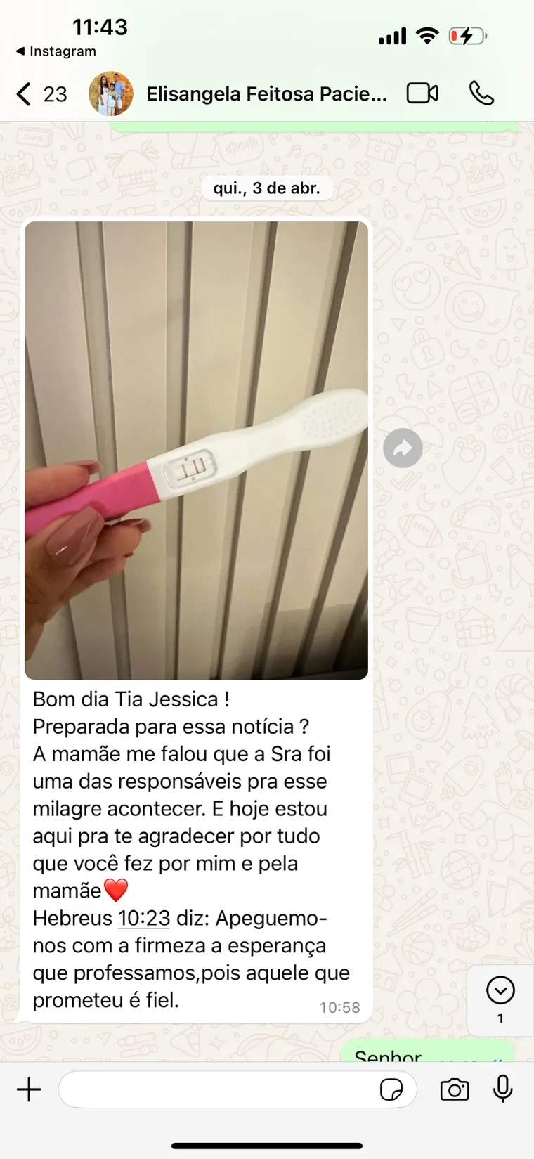 Depoimento real de uma paciente 5