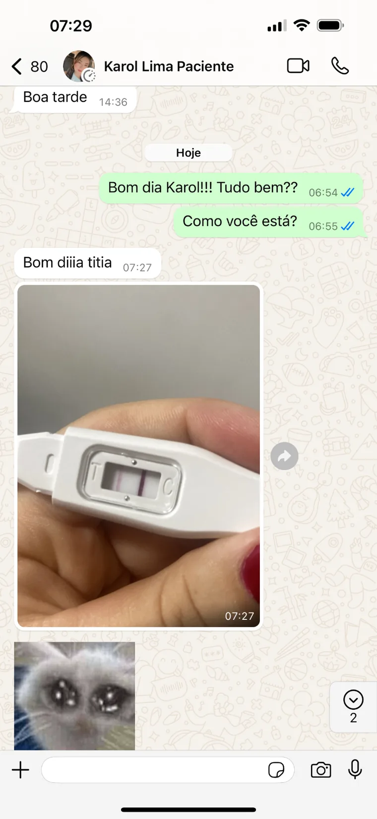 Depoimento real de uma paciente 7